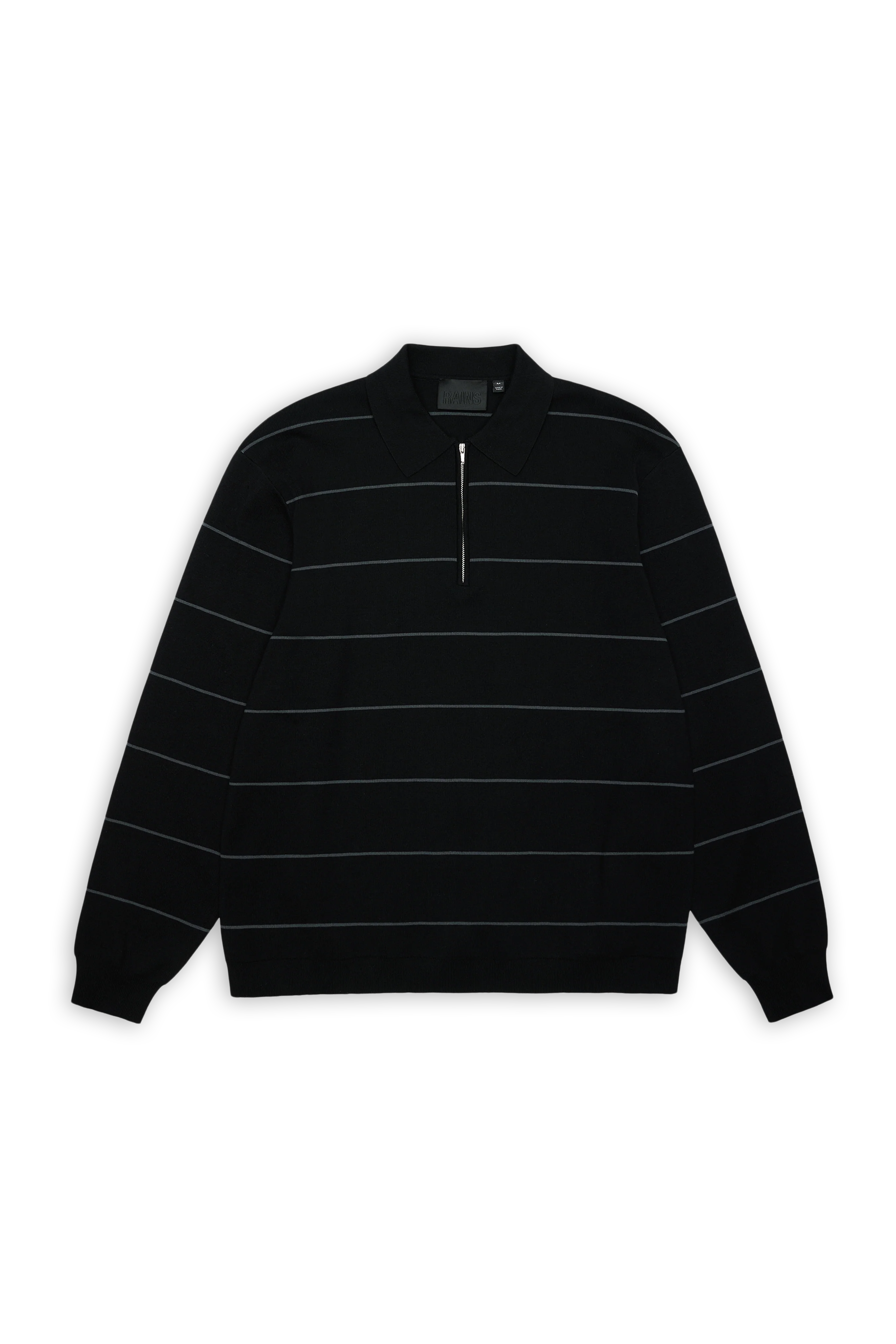 Striped Knit Long Sleeve Polo - Image 6