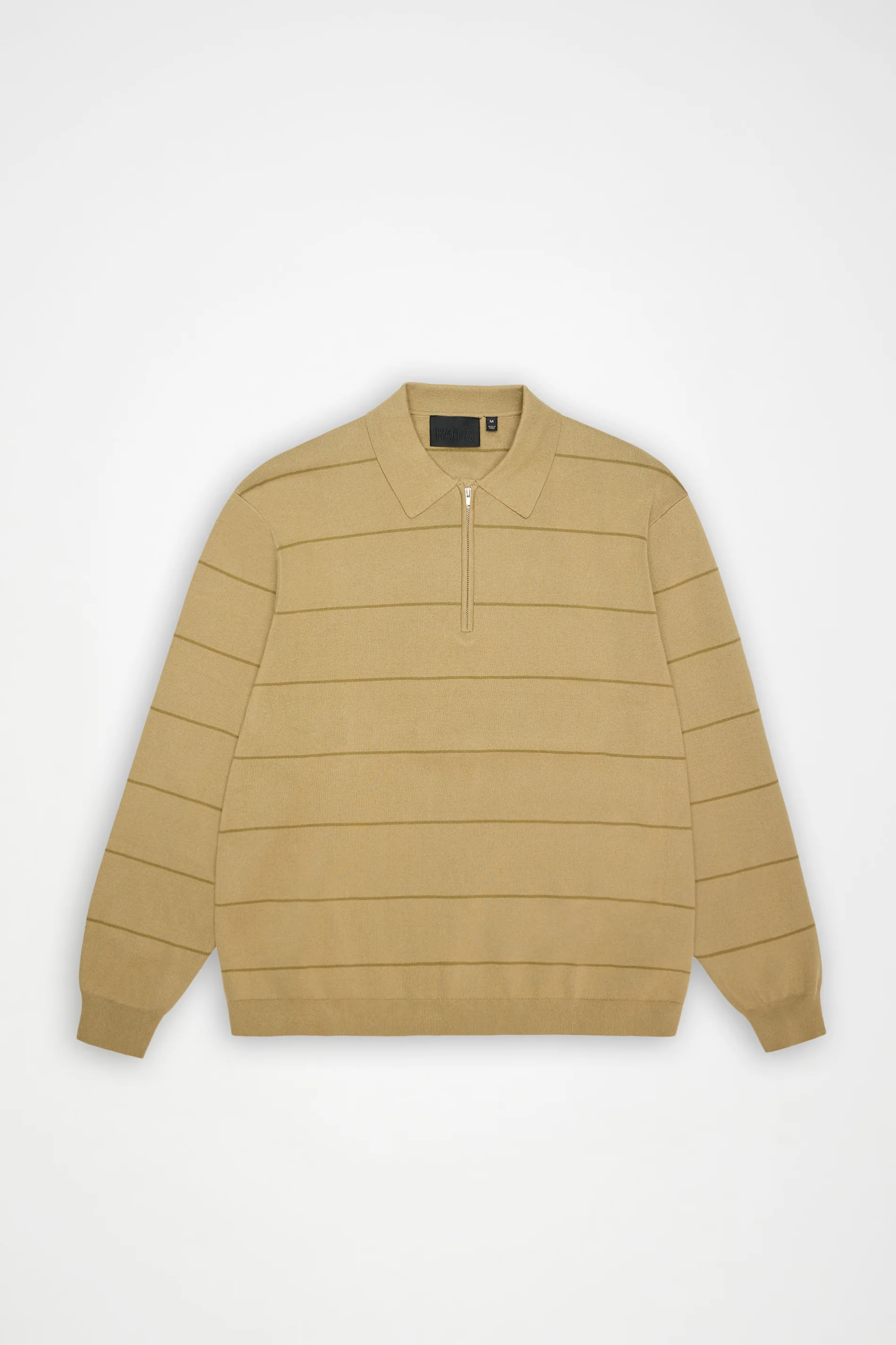Striped Knit Long Sleeve Polo - Image 8